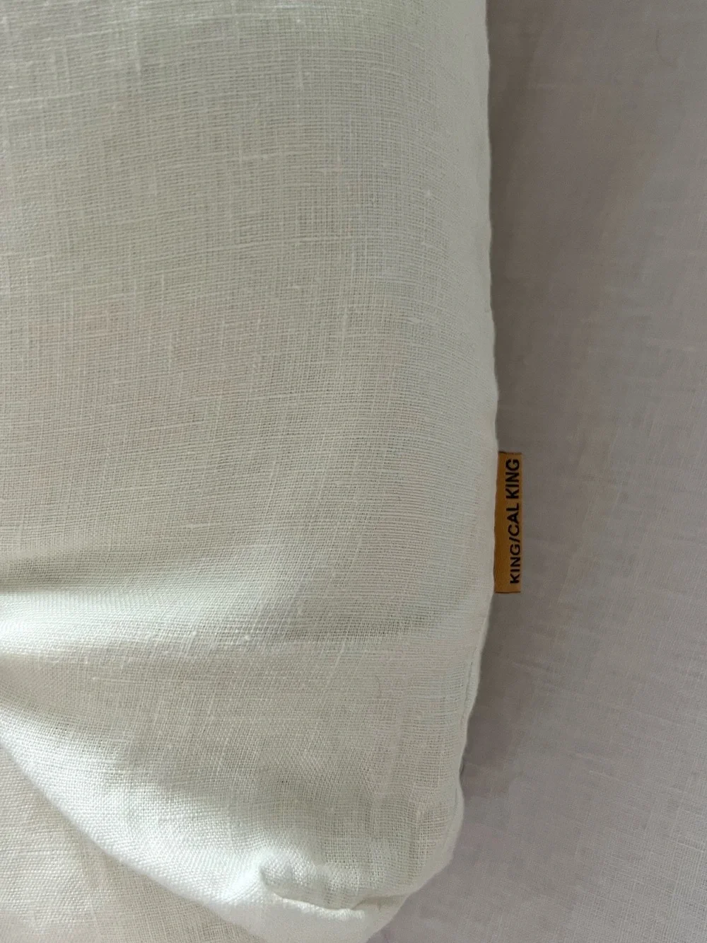 Quince Ivory European Linen Duvet Set, ivory, king/cal king